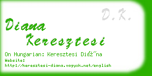 diana keresztesi business card